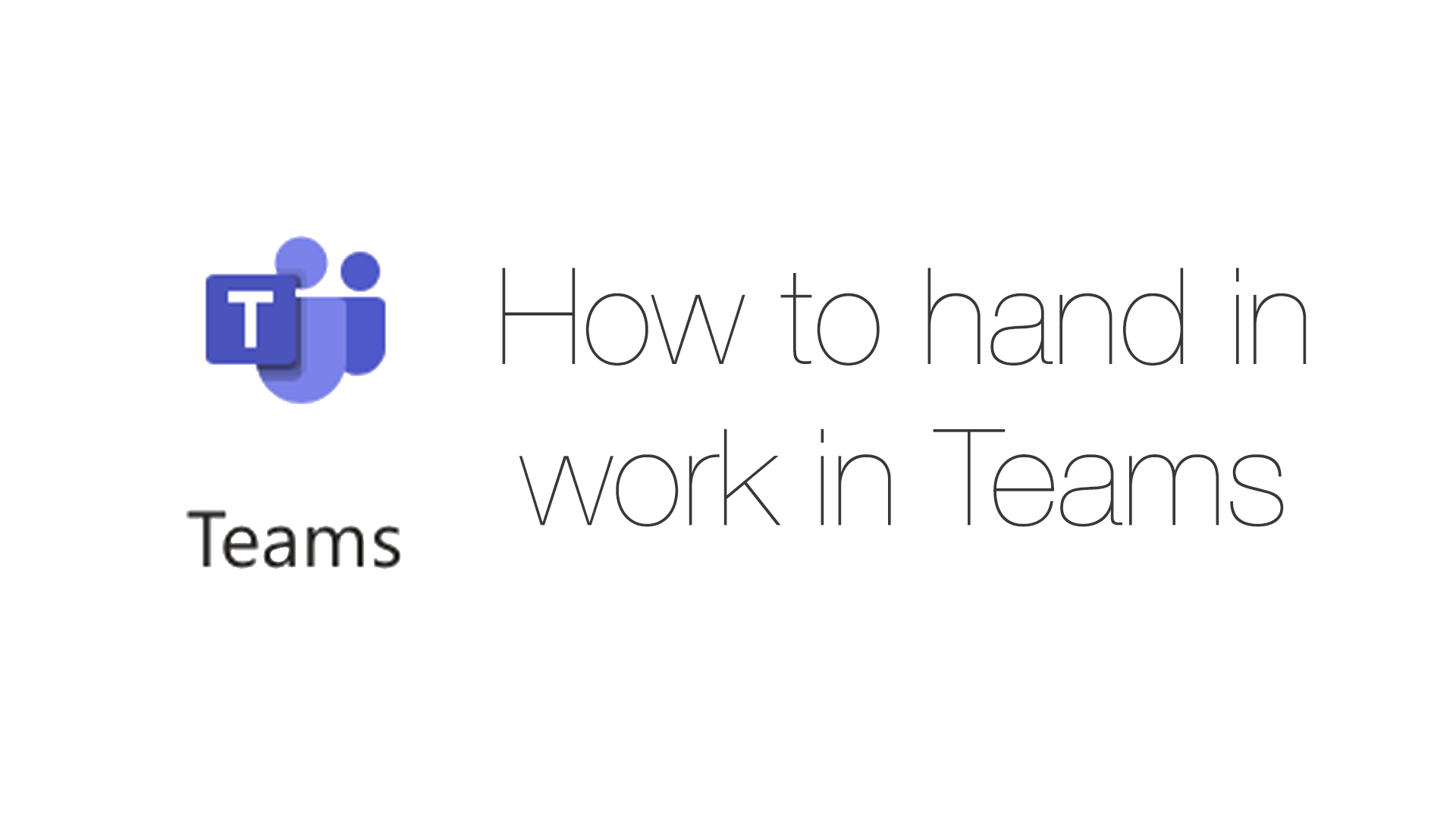 How students can submit their work with an assignment in TEAMS