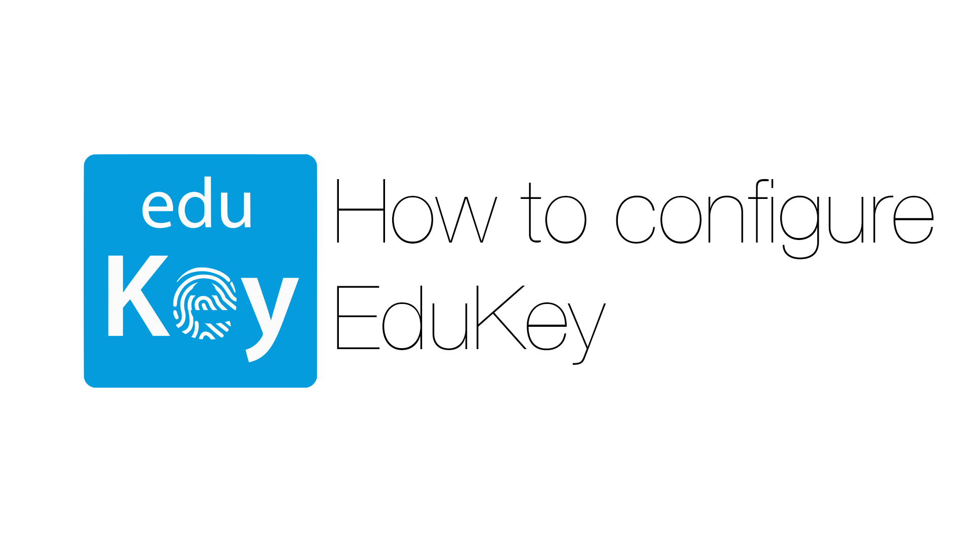 How to configure EduKey